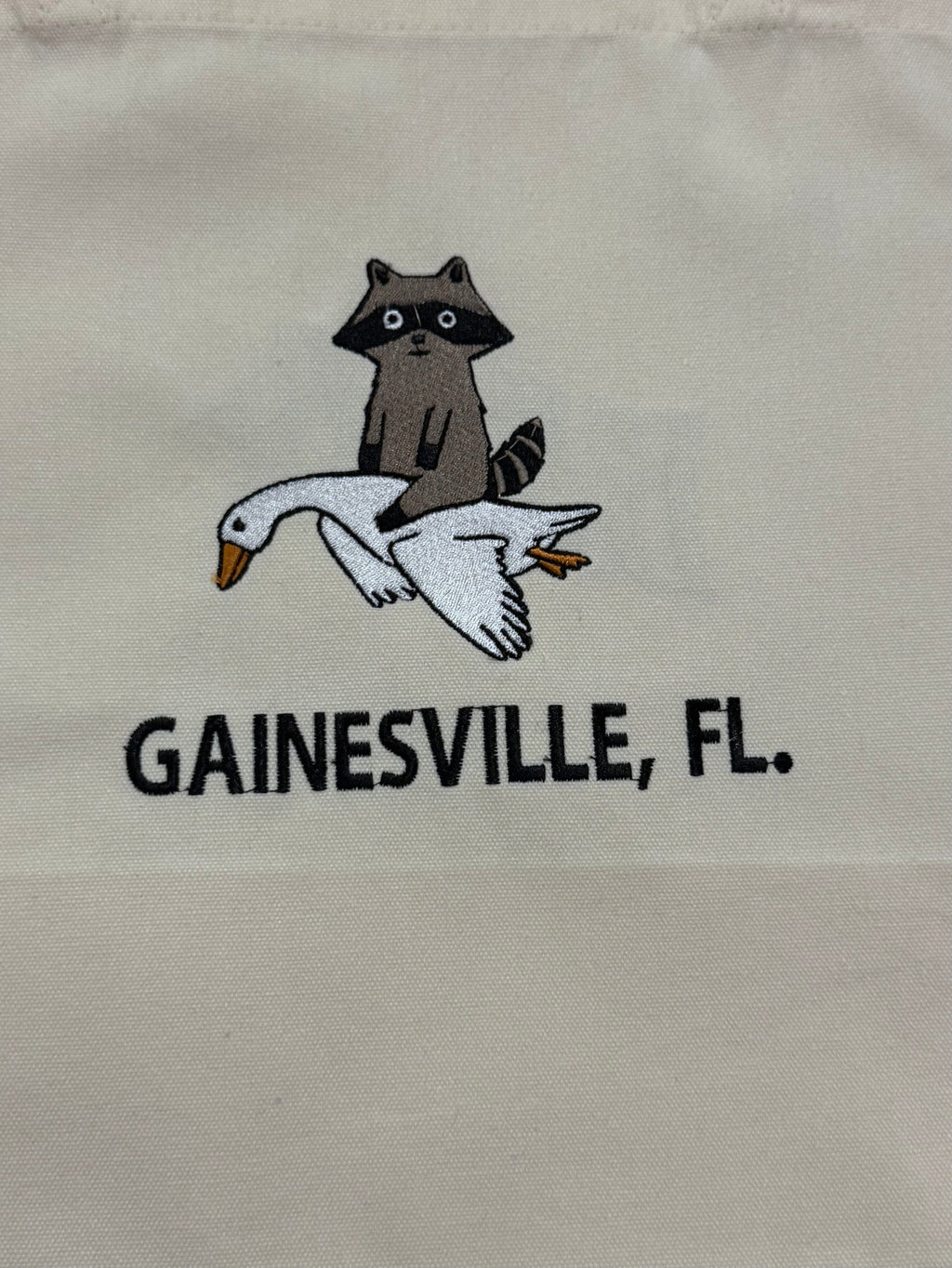 Raccoon and Goose Tote