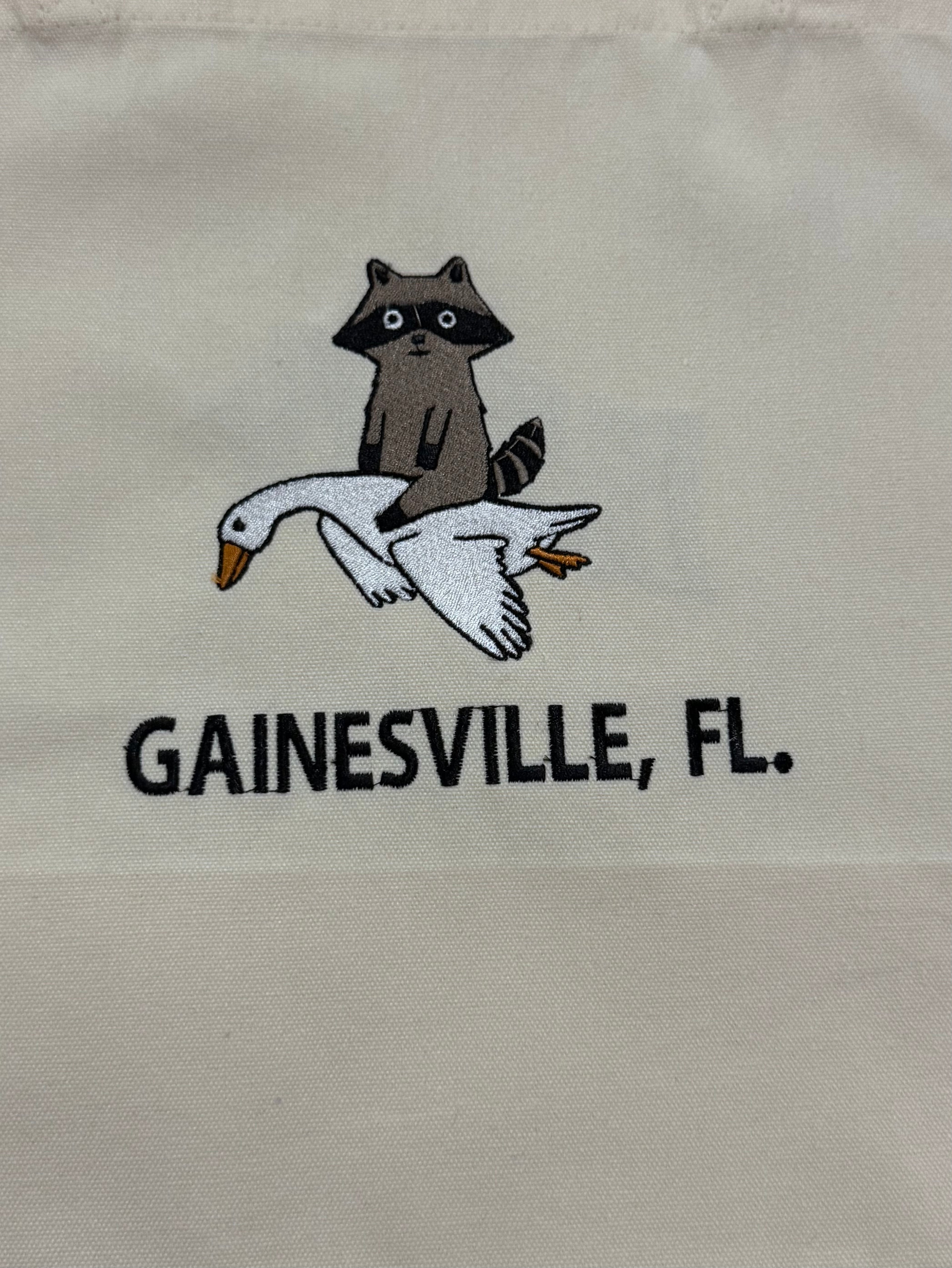Raccoon and Goose Tote