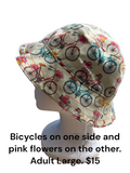 Bicycle & Floral Bucket Hat
