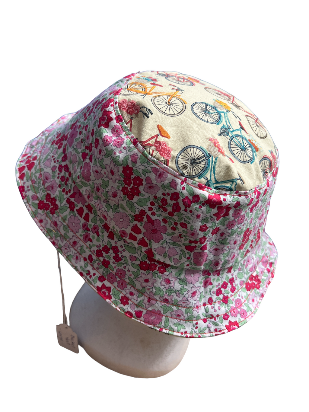 Bicycle & Floral Bucket Hat