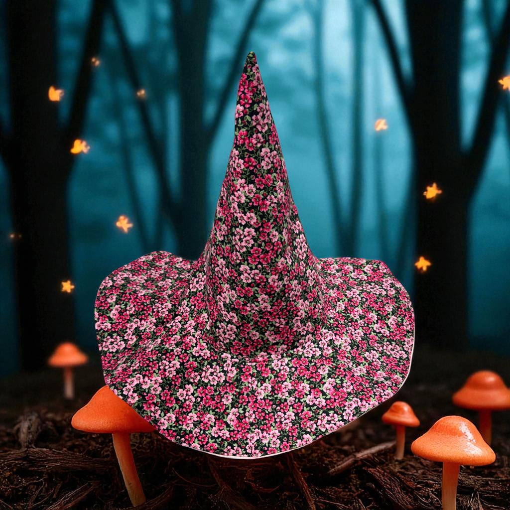 Floral Witch or Wizard Hat