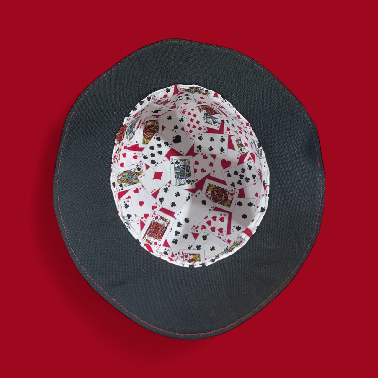 Tattoo Style Drawings Deck of Cards Hat