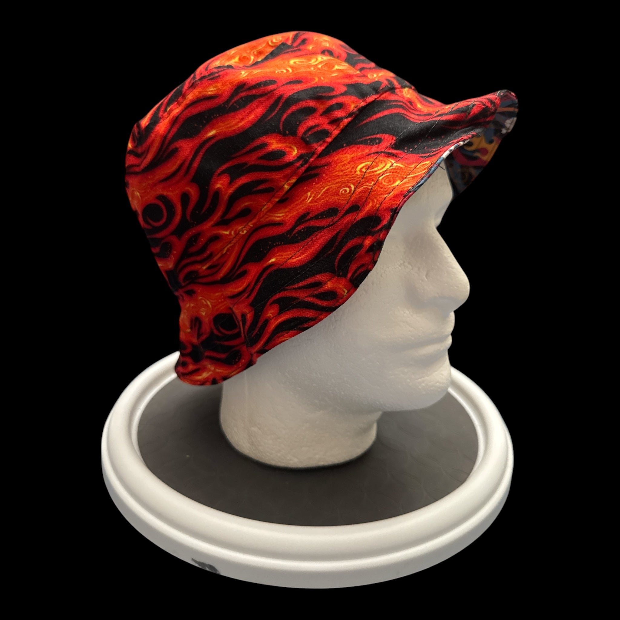 Flames and Skulls Bucket Hat