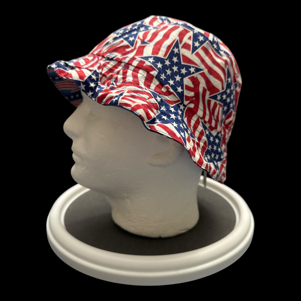 USA Red White and Blue Bucket Hat