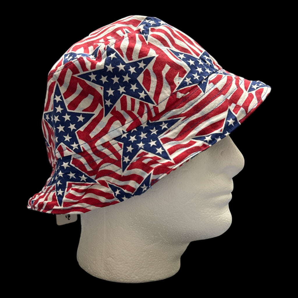 USA Red White and Blue Bucket Hat