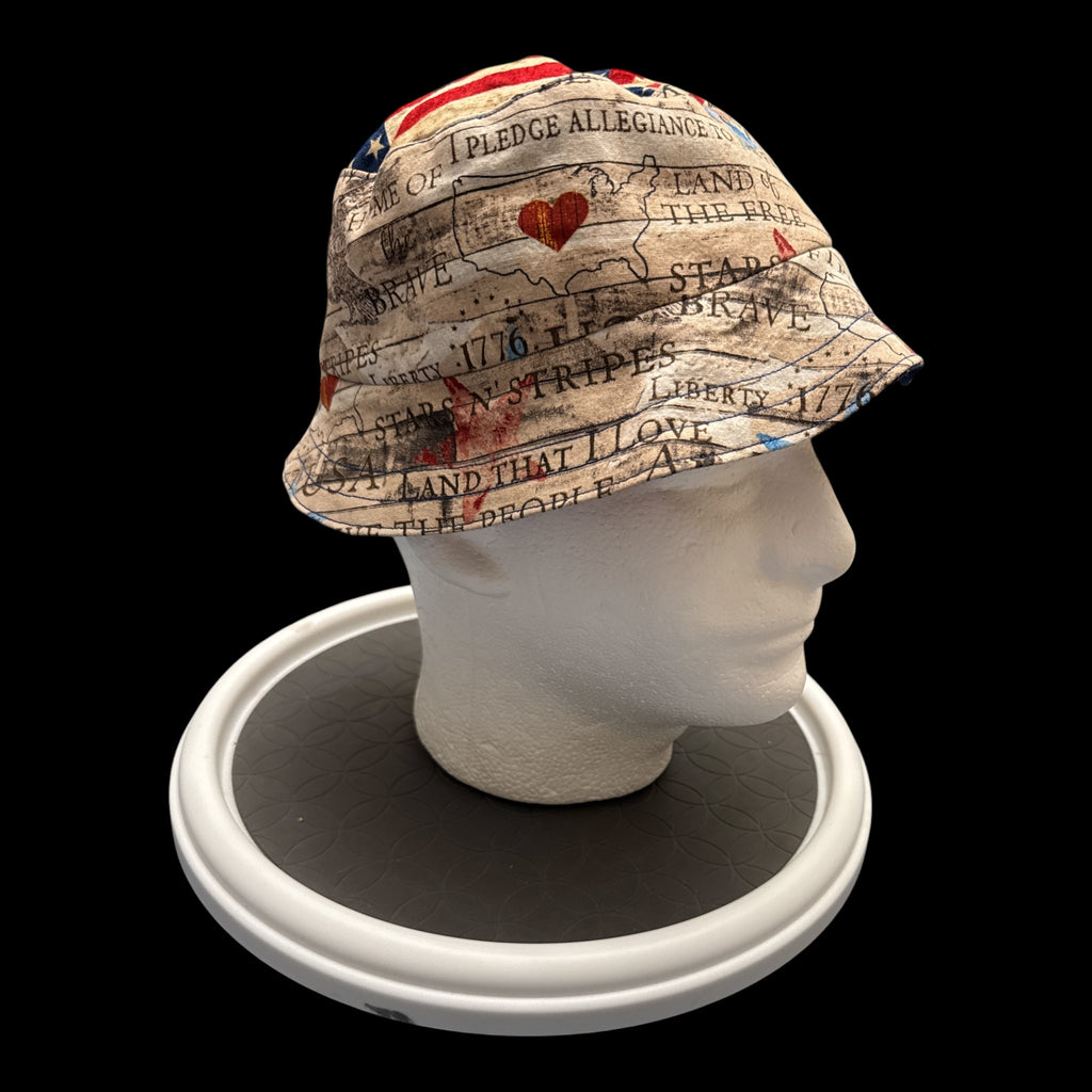 Patriotic Flag Bucket Hat
