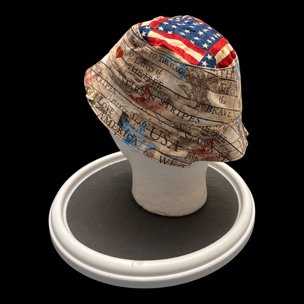 Patriotic Flag Bucket Hat