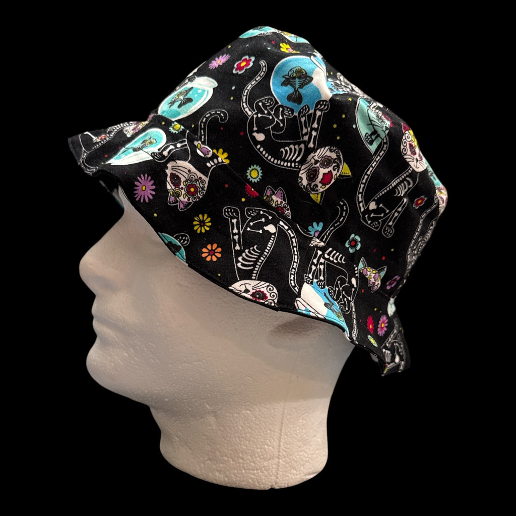Skeleton Kitty Bucket Hat (Copy) (Copy)