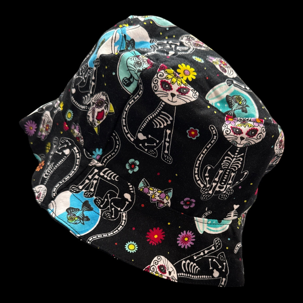 Skeleton Kitty Bucket Hat (Copy) (Copy)
